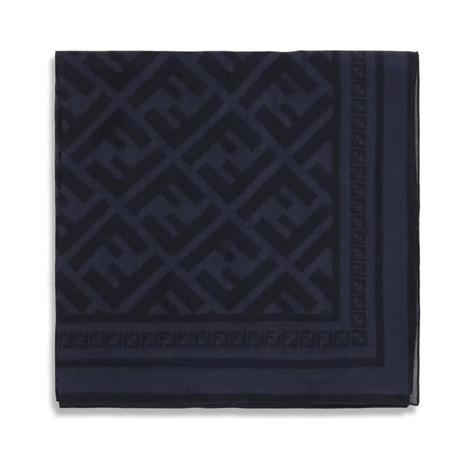 Blue Fleece Wool Scarf