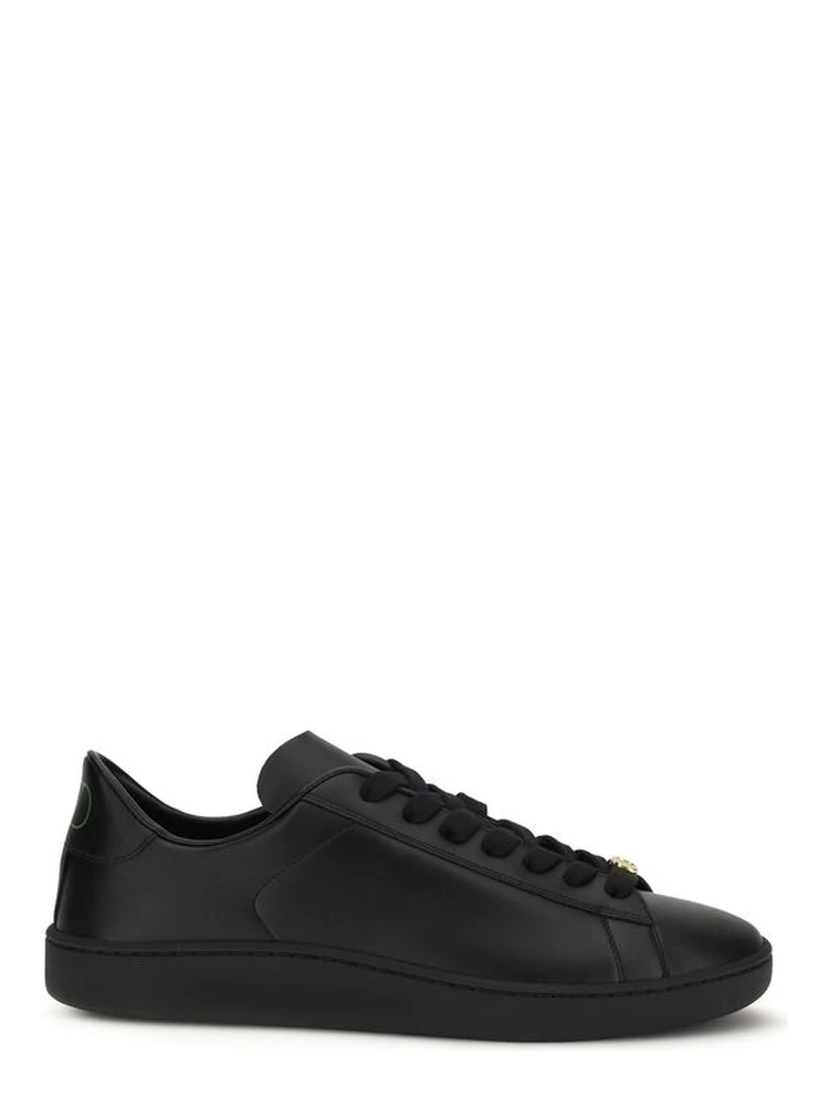 Black Calf Leather Bos Taurus Sneakers