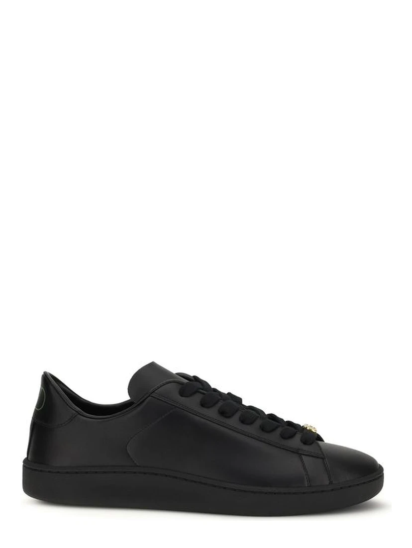 Black Calf Leather Bos Taurus Sneakers