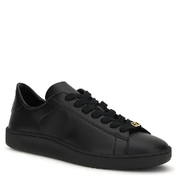 Black Calf Leather Bos Taurus Sneakers