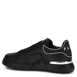 Black Calf Leather Bos Taurus Low Top Sneakers