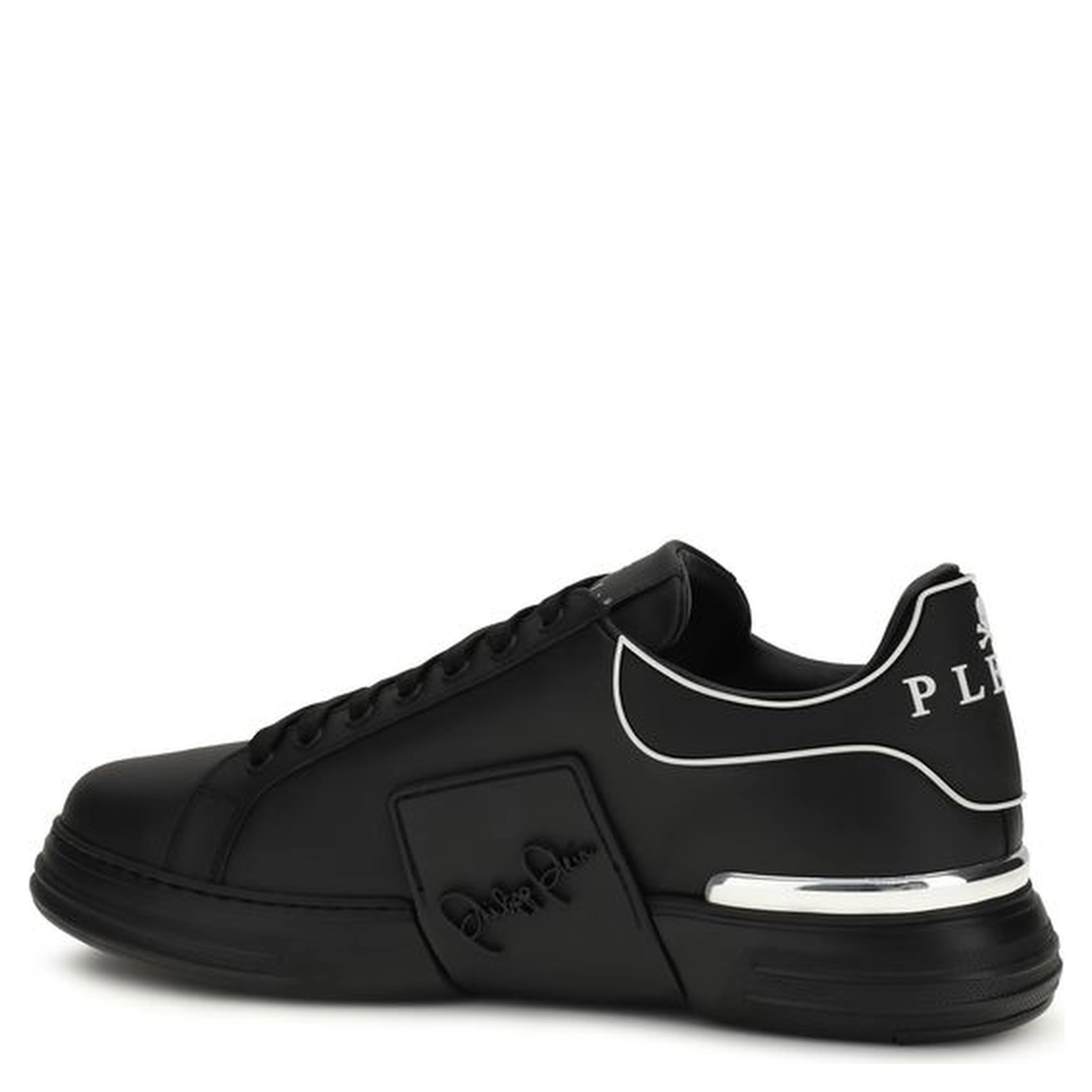 Black Calf Leather Bos Taurus Low Top Sneakers