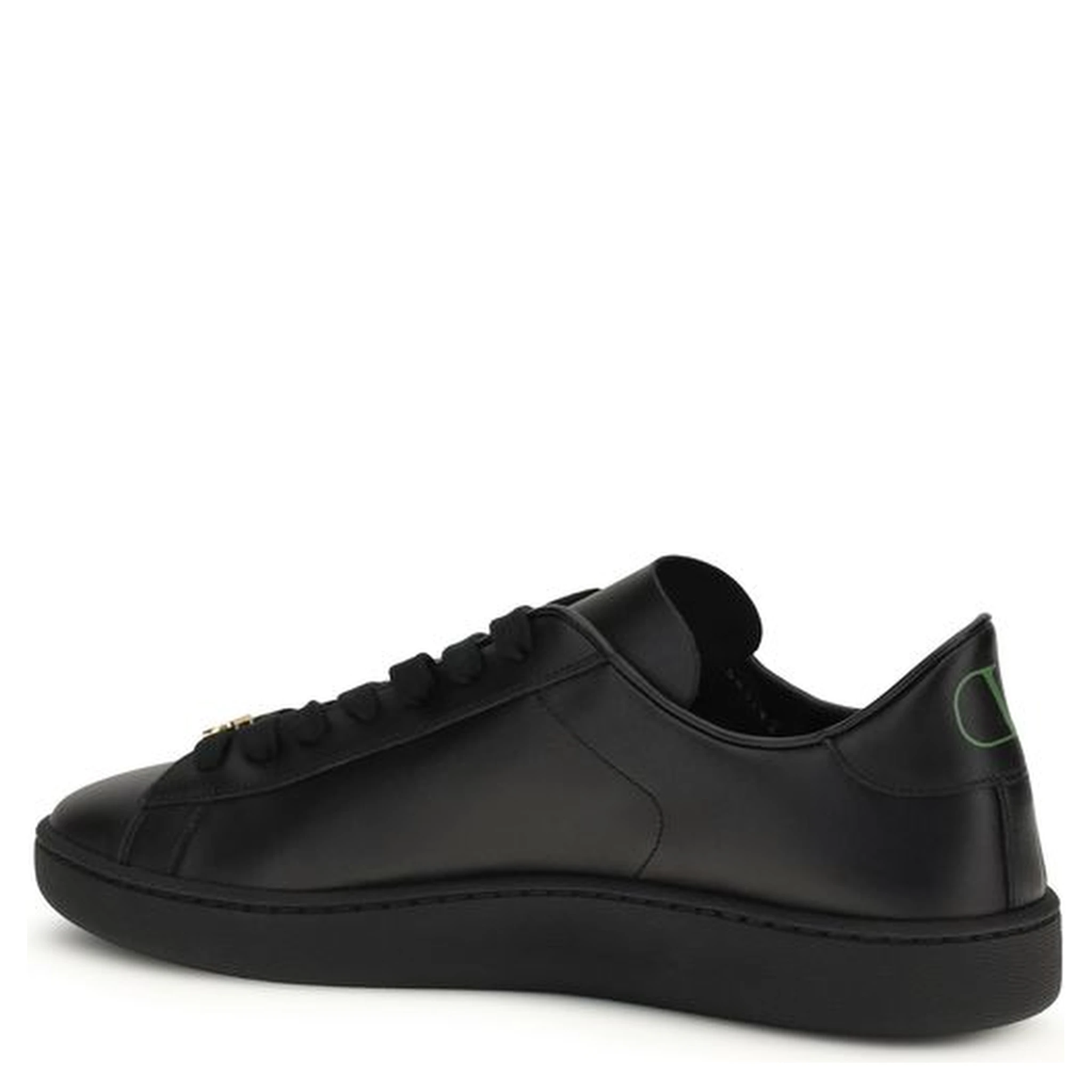 Black Calf Leather Bos Taurus Sneakers