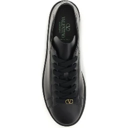 Black Calf Leather Bos Taurus Sneakers