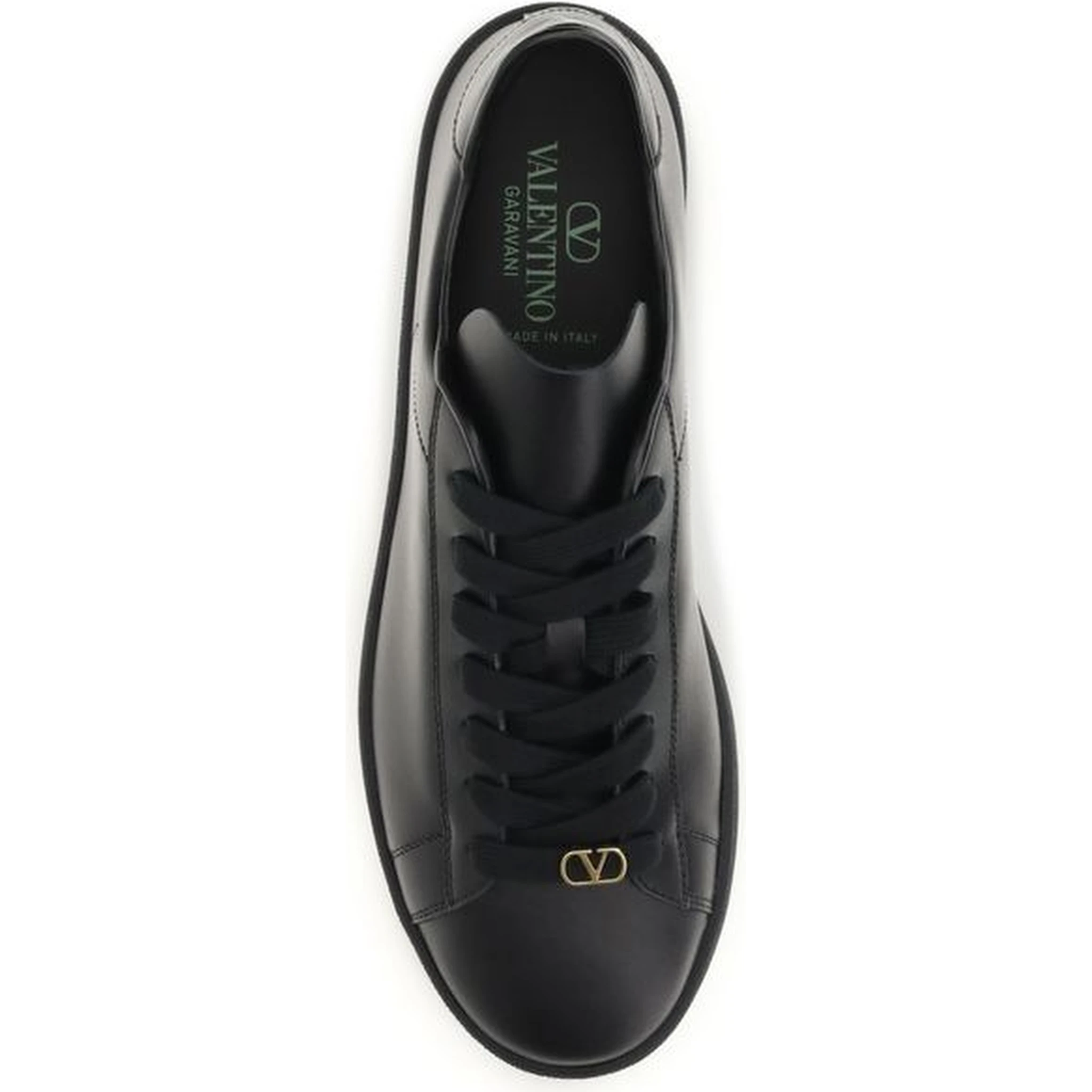 Black Calf Leather Bos Taurus Sneakers