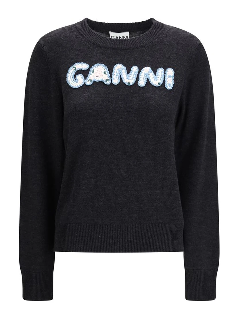 Gray Merino Wool Sweatshirt