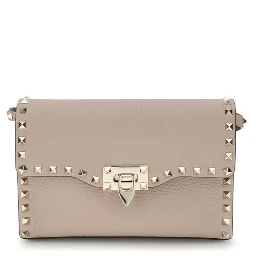 حقيبة كتف بوس توروس من جلد العجل البيج