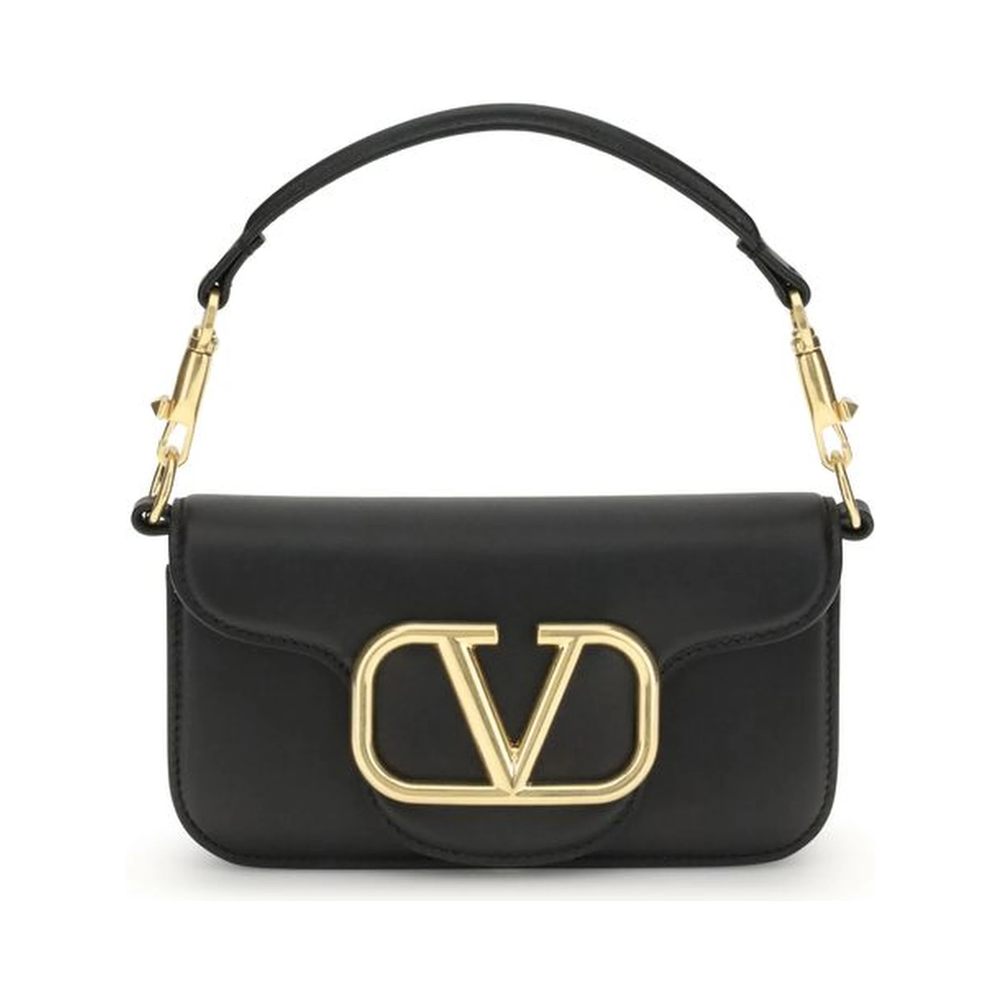 حقيبة كتف بوس توروس من جلد العجل الأسود