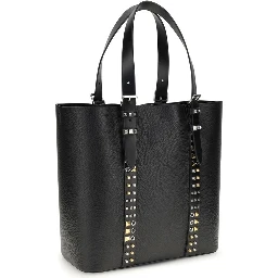 Black Calf Leather Bos Taurus Shoulder Bag