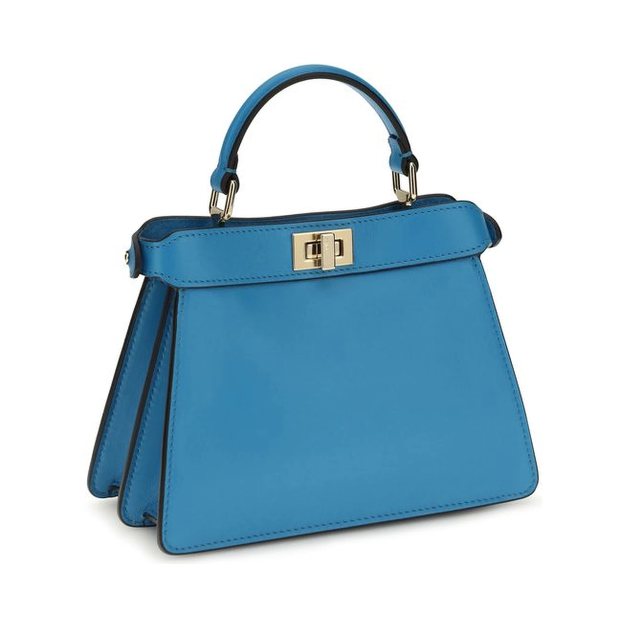 Blue Calf Leather Bos Taurus Shoulder Bag