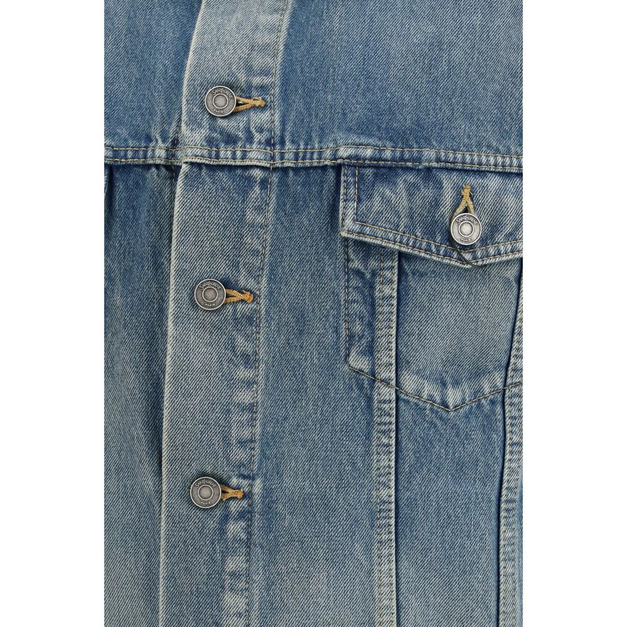 Blue Cotton Denim Jacket