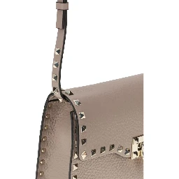 حقيبة كتف بوس توروس من جلد العجل البيج