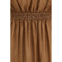 Beige Polyester Casual Dress