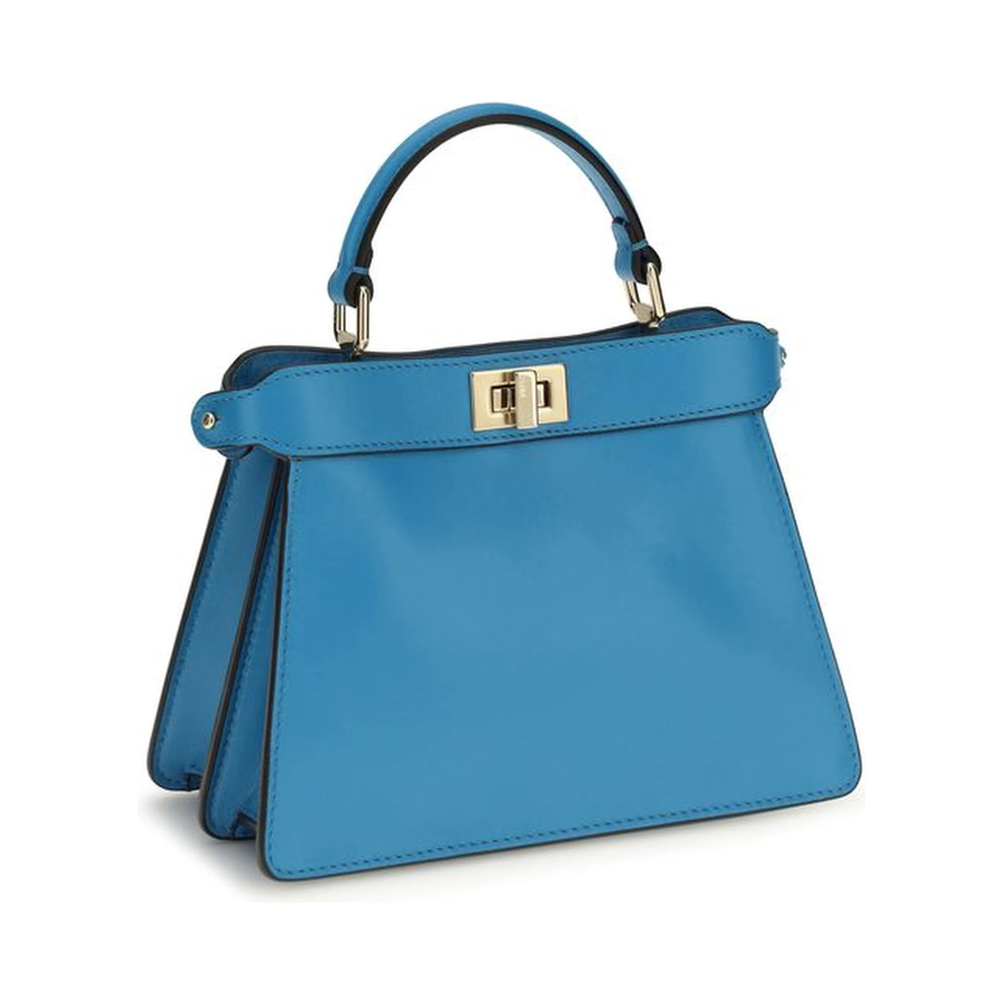 Blue Calf Leather Bos Taurus Shoulder Bag