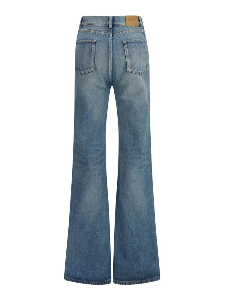 Blue Cotton Flared Jeans alternative