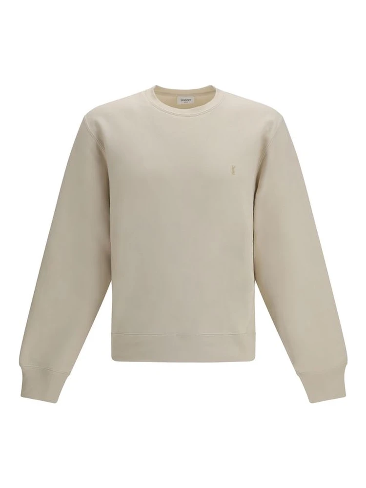 Beige Cotton Sweatshirt