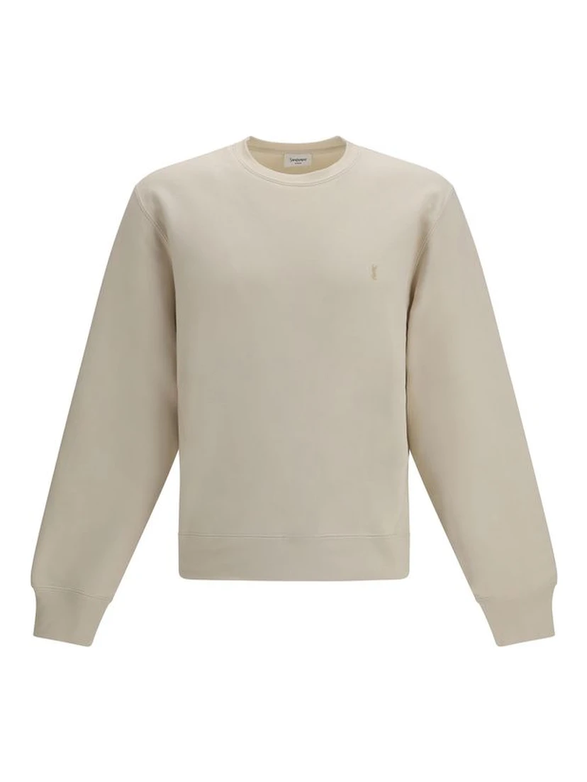 Beige Cotton Sweatshirt