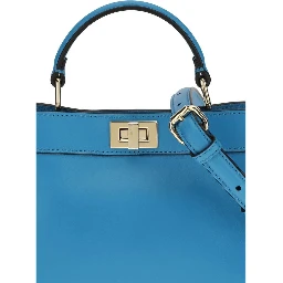 Blue Calf Leather Bos Taurus Shoulder Bag