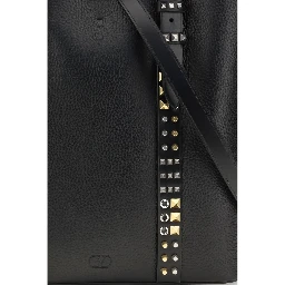 Black Calf Leather Bos Taurus Shoulder Bag