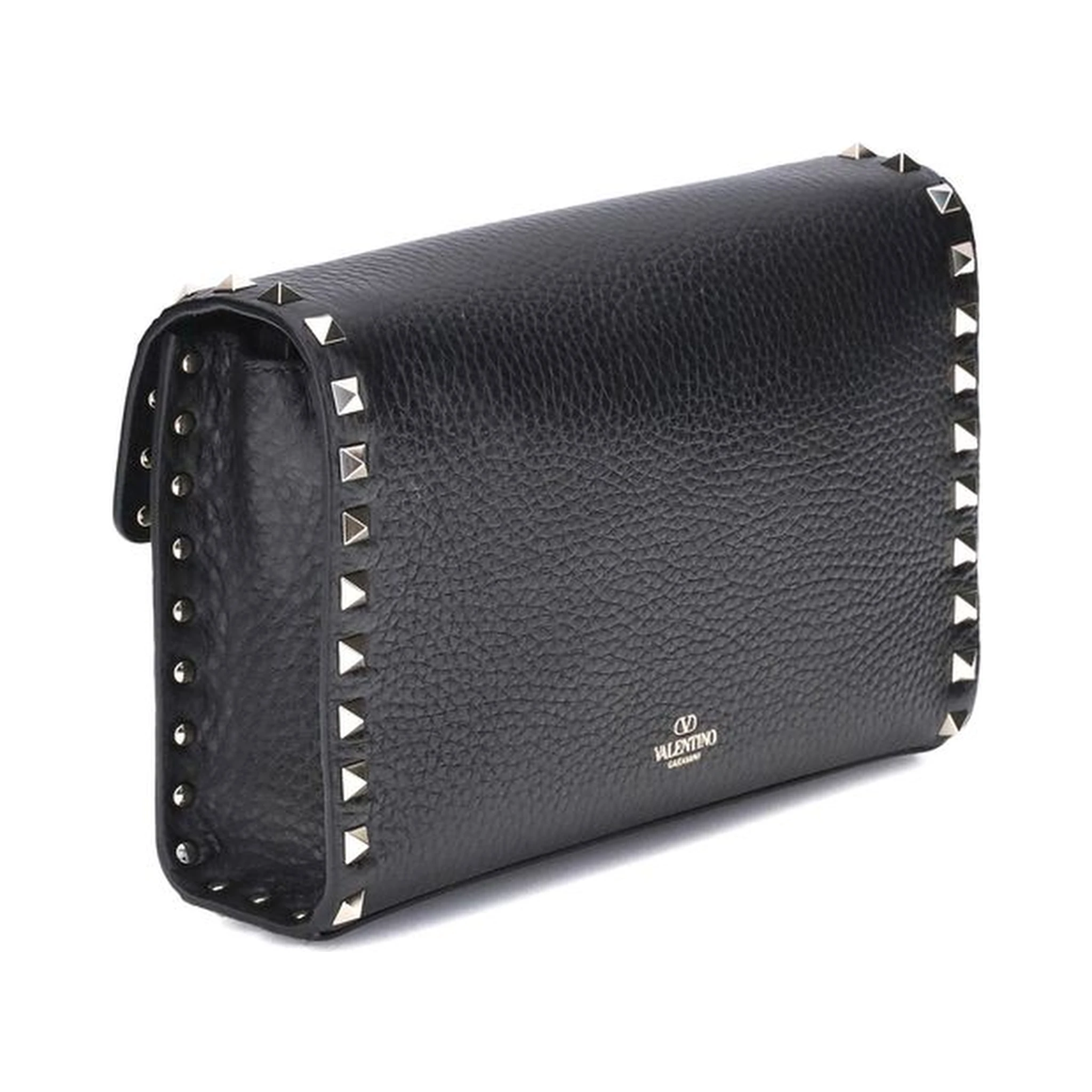 حقيبة كتف بوس توروس من جلد العجل الأسود