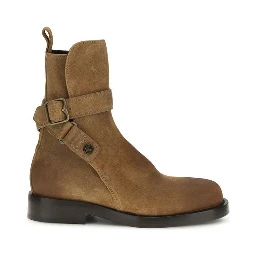 Brown Calf Leather Bos Taurus Lace-Up Boots