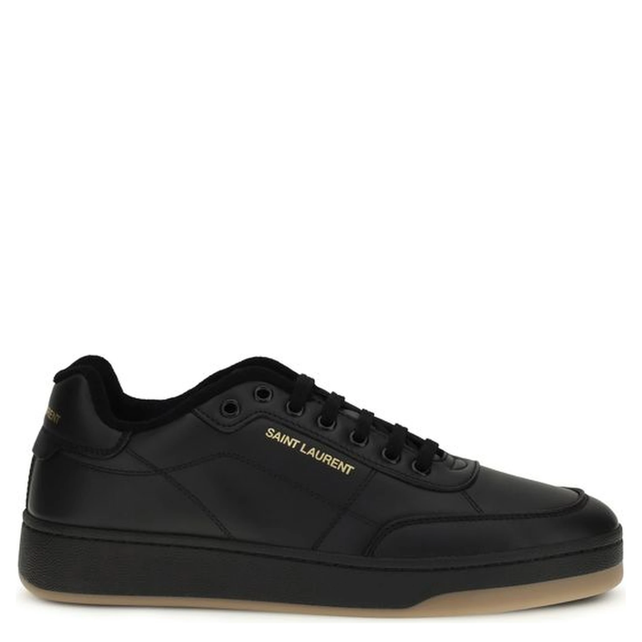 Black Calf Leather Bos Taurus Low Top Sneakers