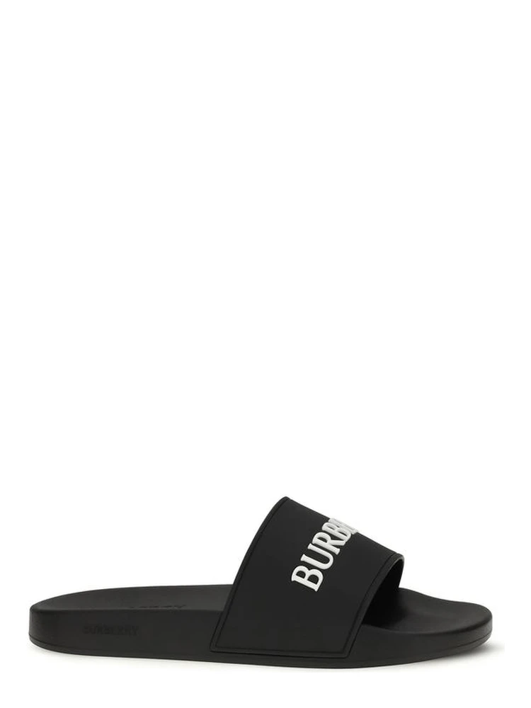 Black Rubber Slippers