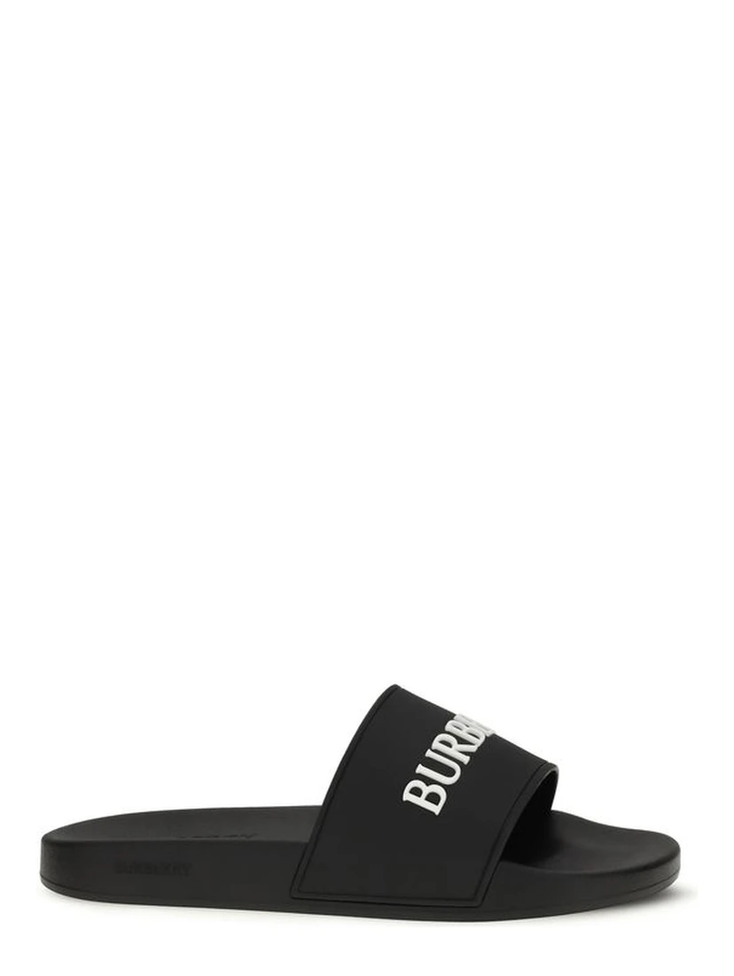 Black Rubber Slippers