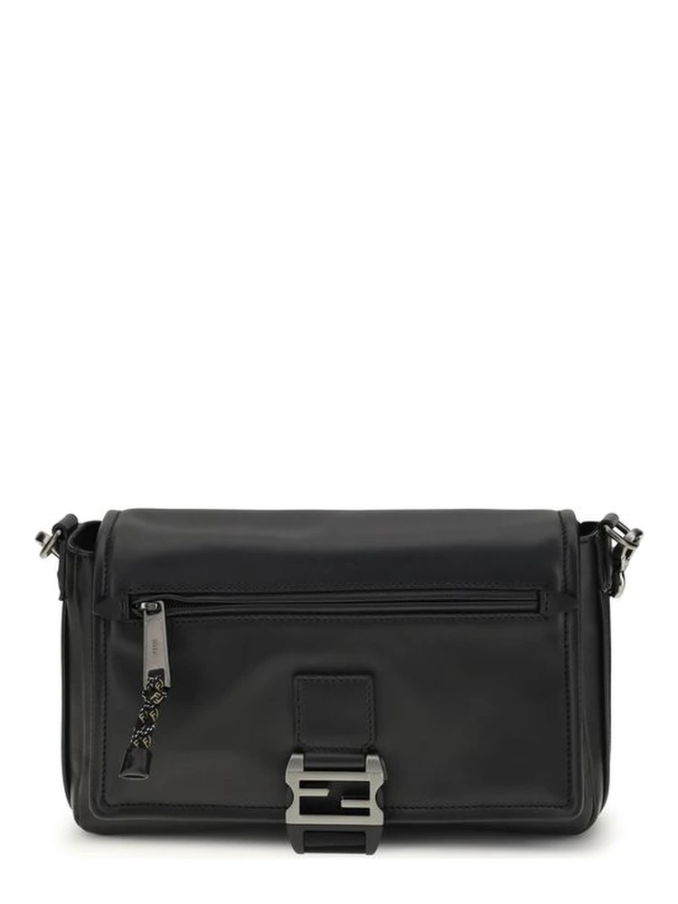 Black Calf Leather Bos Taurus Shoulder Bag