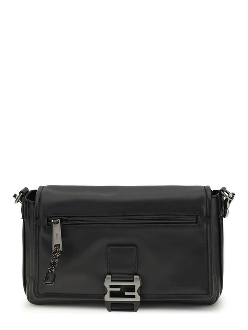 Black Calf Leather Bos Taurus Shoulder Bag