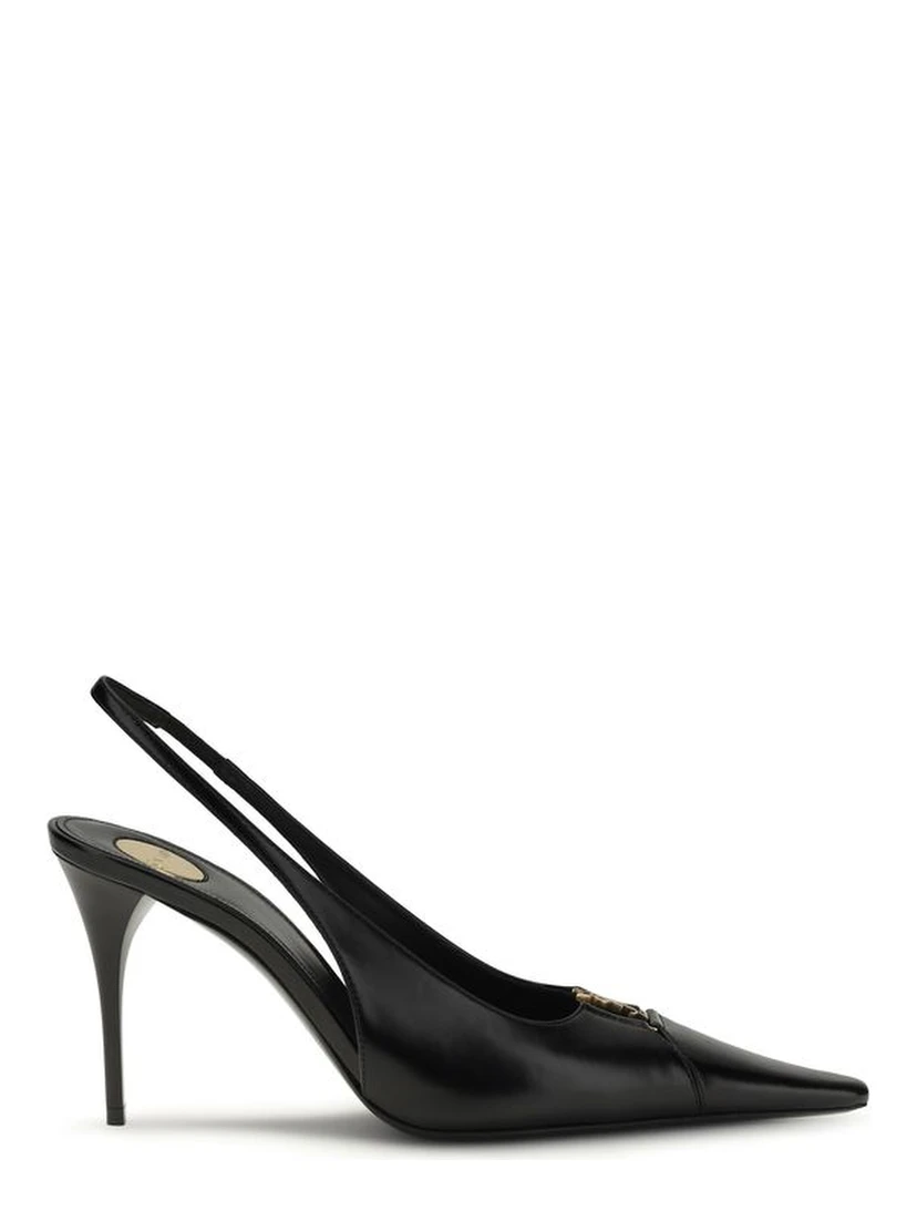 Black Calf Leather Bos Taurus High Heel Pumps