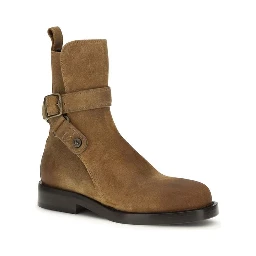 Brown Calf Leather Bos Taurus Lace-Up Boots