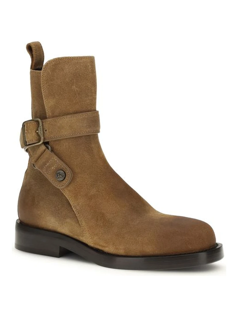 Brown Calf Leather Bos Taurus Lace-Up Boots