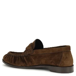 Brown Calf Leather Bos Taurus Slip-On Loafers
