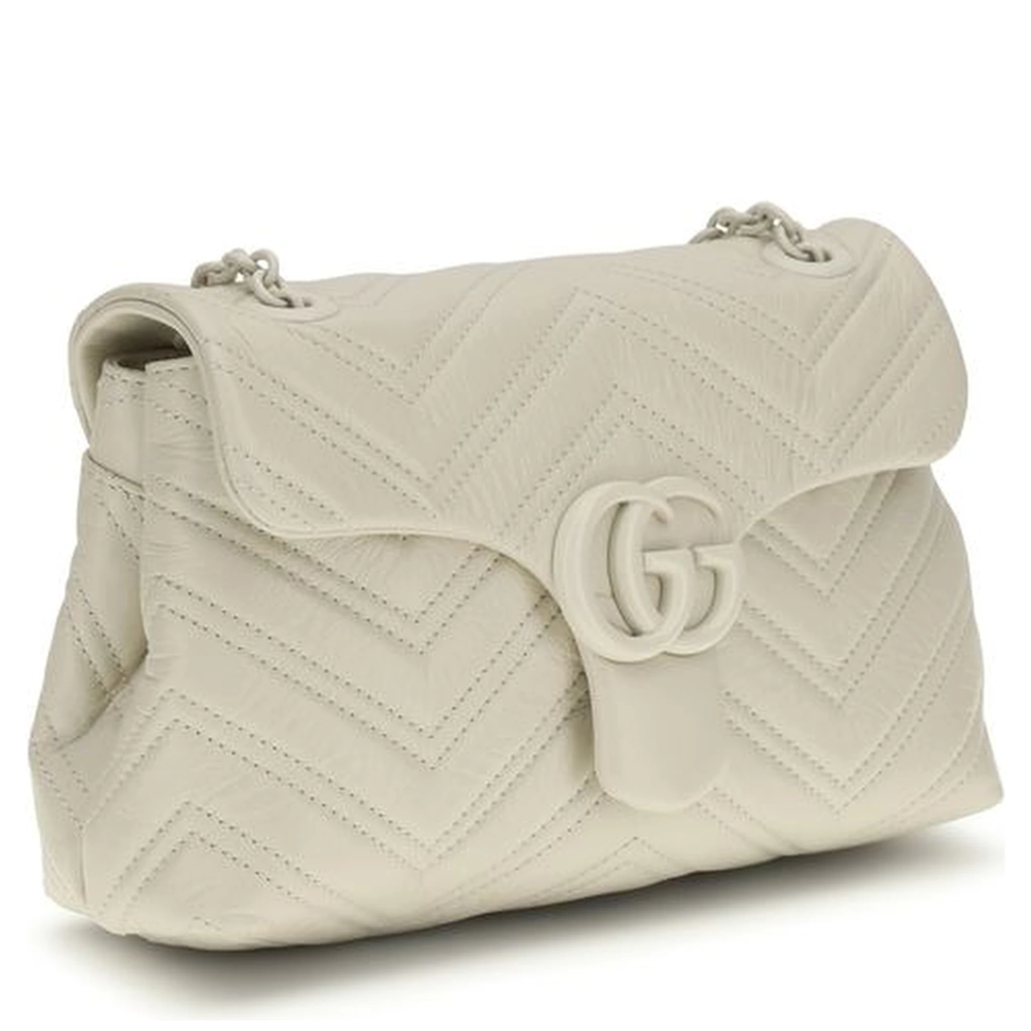 Beige Calf Leather Bos Taurus Handbag