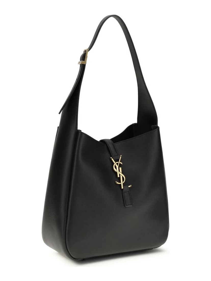 Black Calf Leather Bos Taurus Shoulder Bag