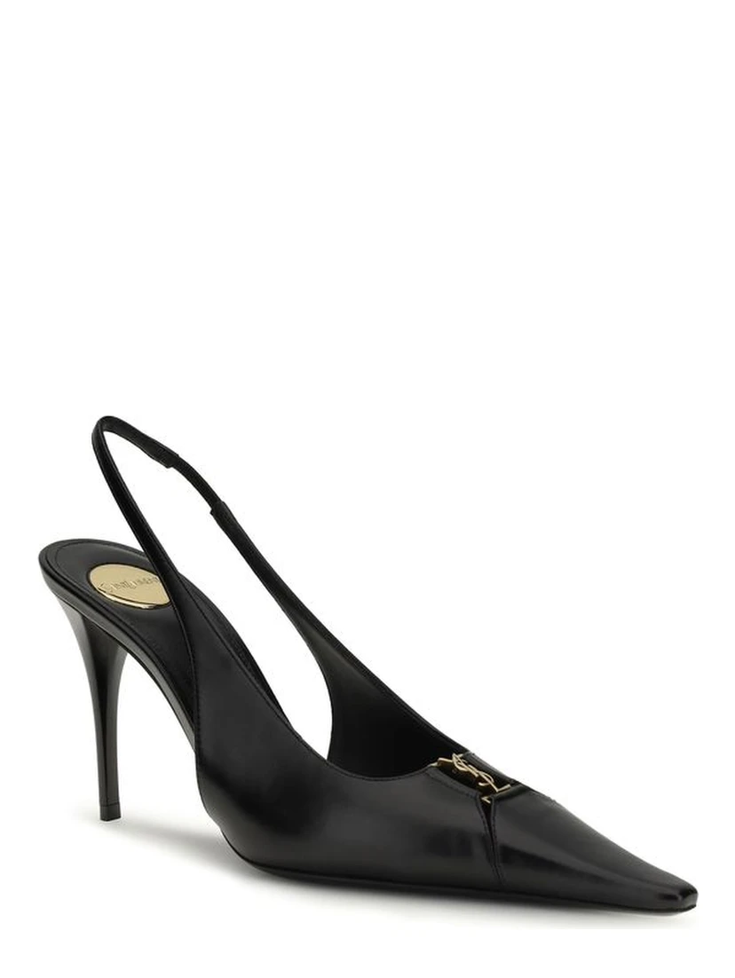 Black Calf Leather Bos Taurus High Heel Pumps
