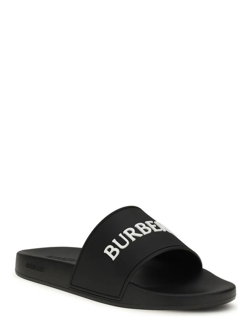 Black Rubber Slippers