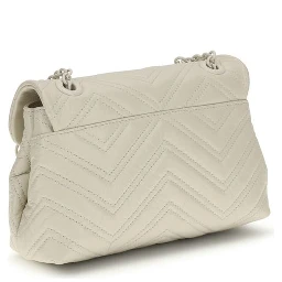 Beige Calf Leather Bos Taurus Handbag