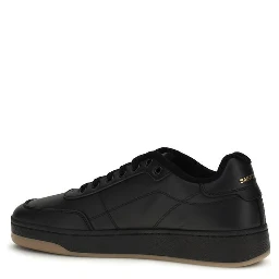 Black Calf Leather Bos Taurus Low Top Sneakers