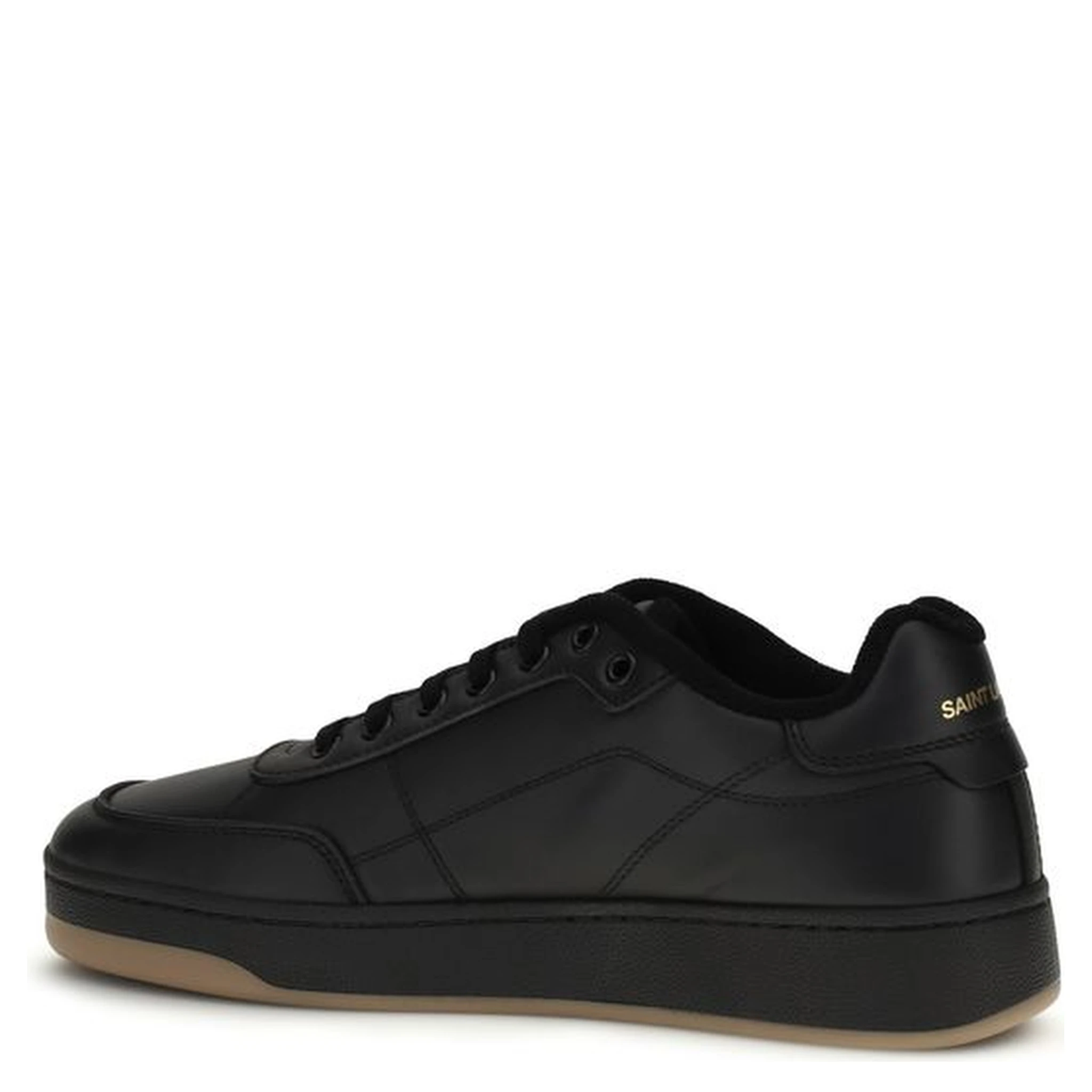 Black Calf Leather Bos Taurus Low Top Sneakers