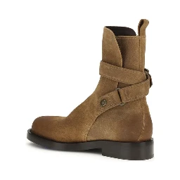 Brown Calf Leather Bos Taurus Lace-Up Boots