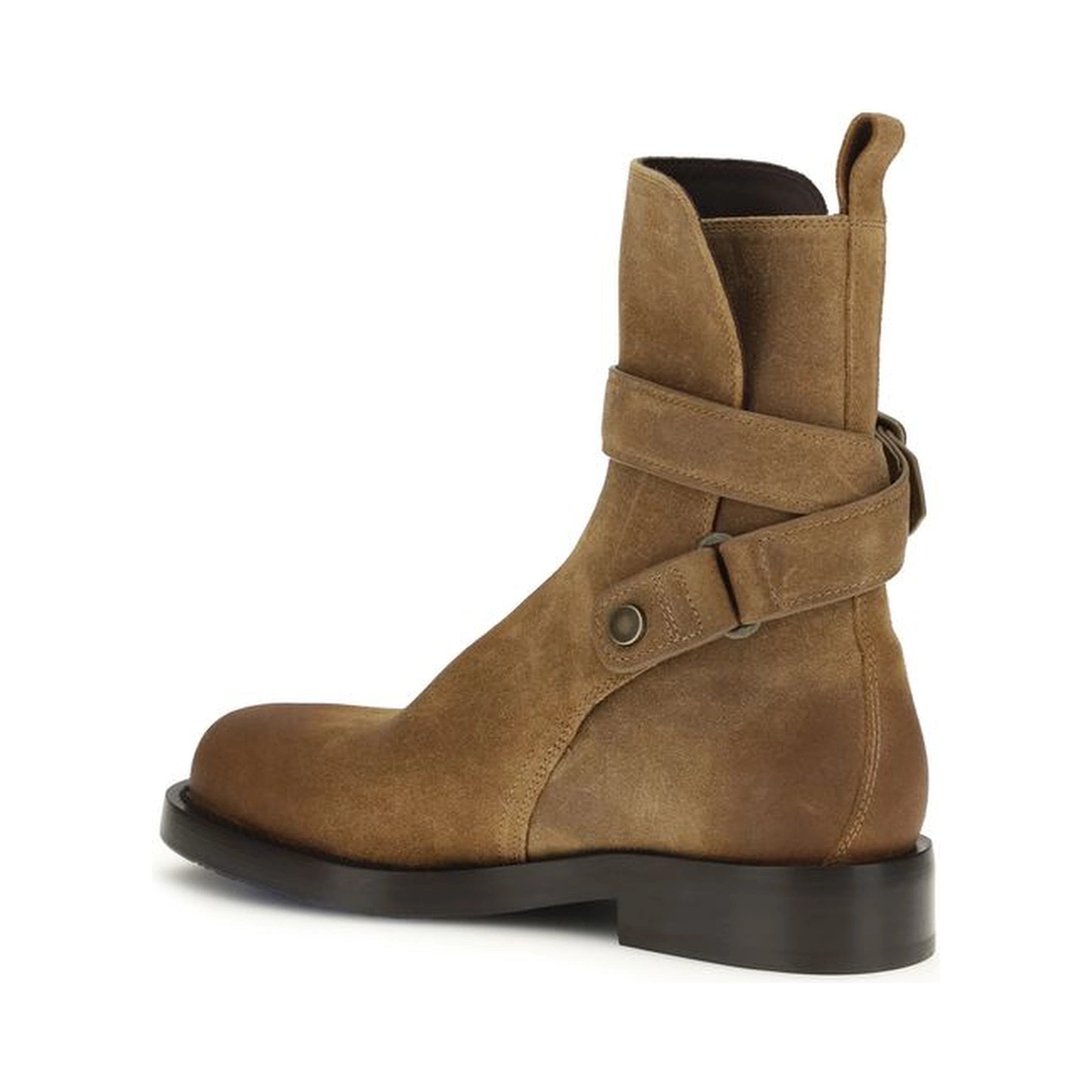 Brown Calf Leather Bos Taurus Lace-Up Boots
