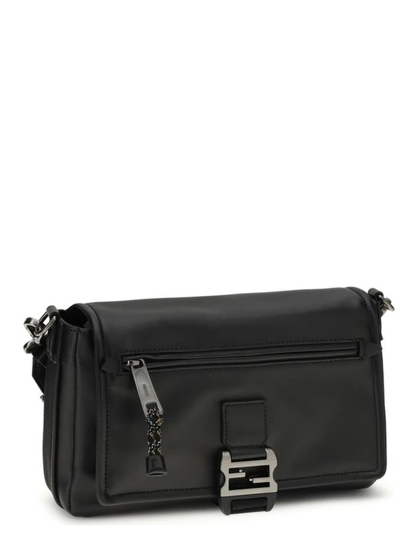 Black Calf Leather Bos Taurus Shoulder Bag
