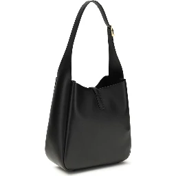 Black Calf Leather Bos Taurus Shoulder Bag