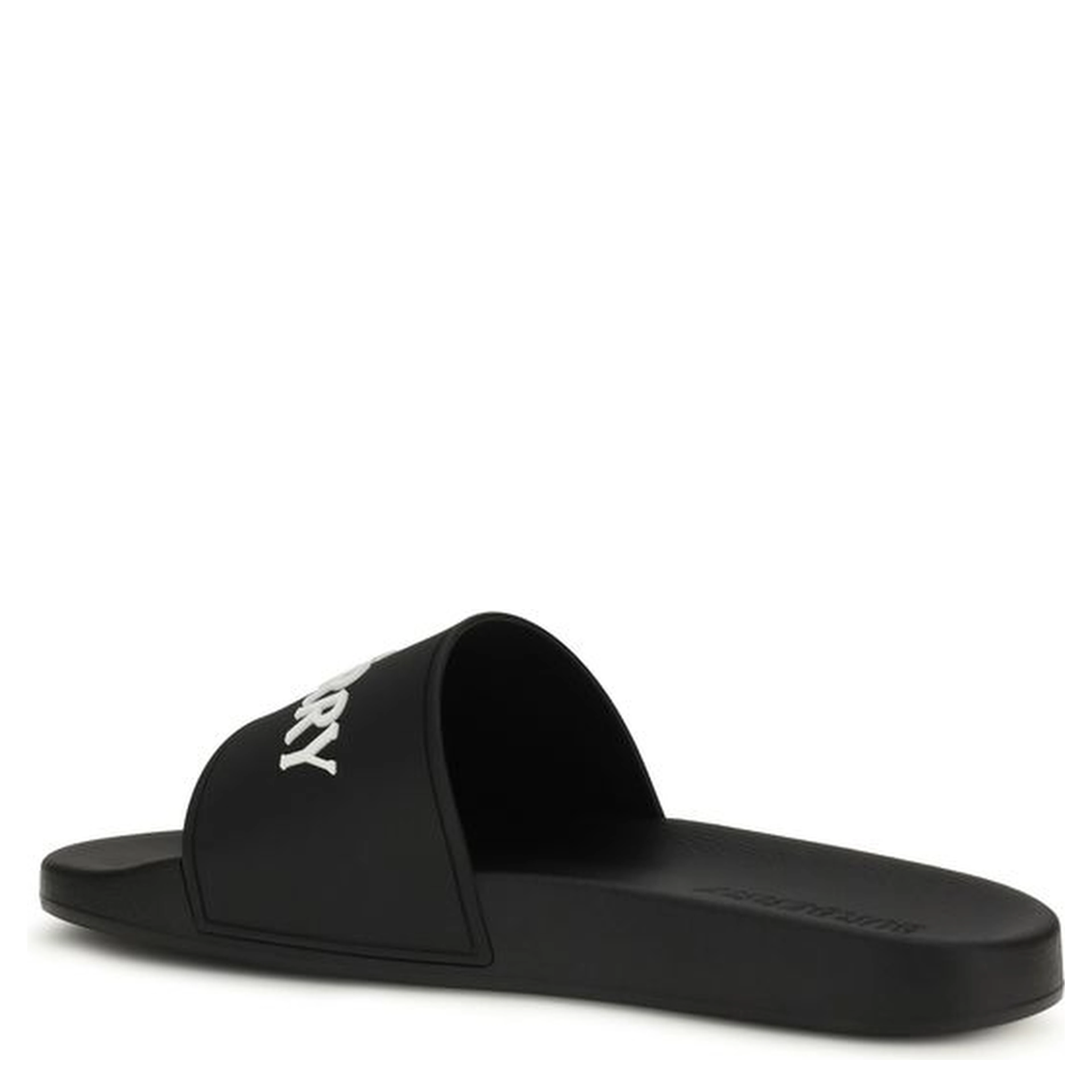 Black Rubber Slippers