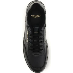 Black Calf Leather Bos Taurus Low Top Sneakers