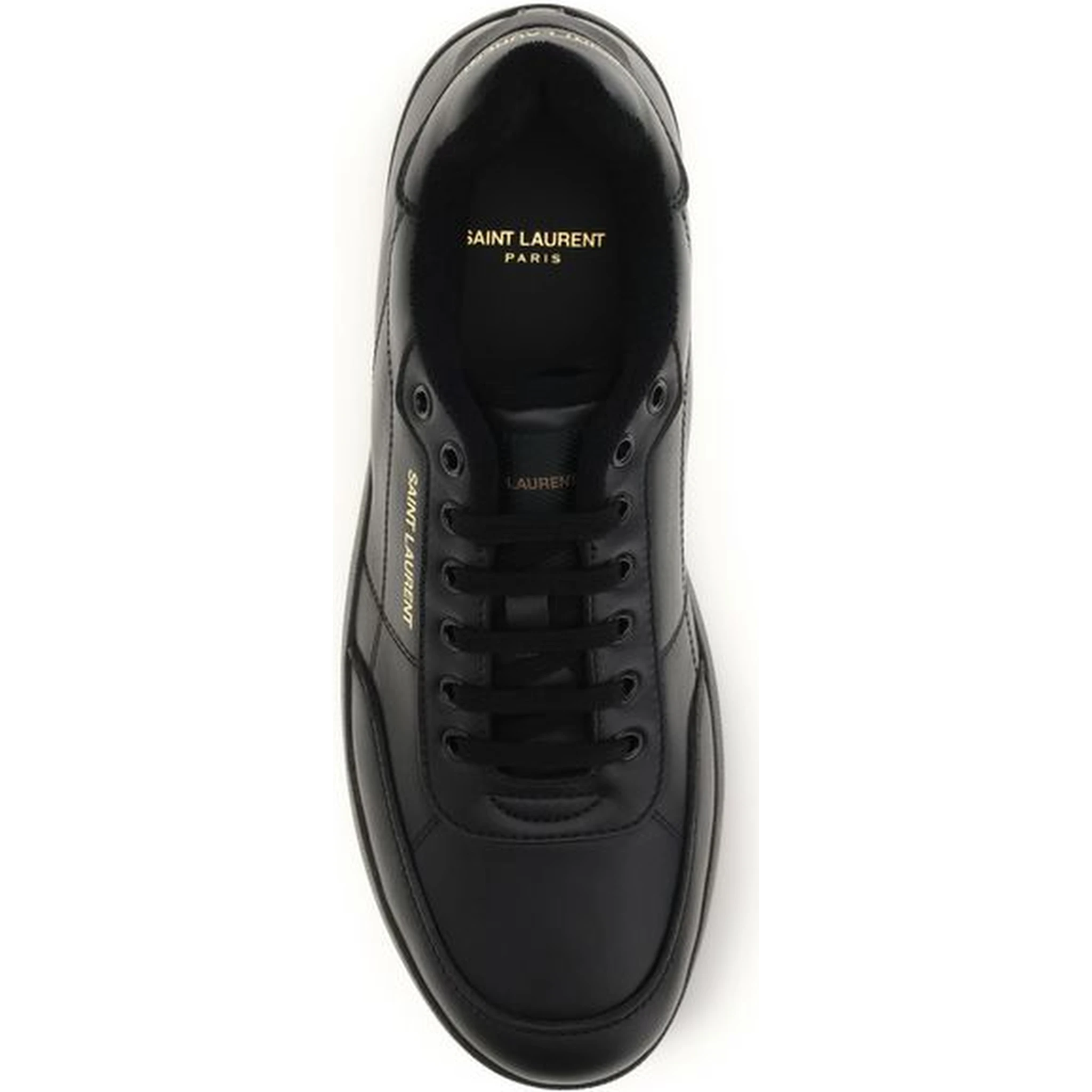 Black Calf Leather Bos Taurus Low Top Sneakers
