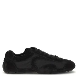Black Calf Leather Bos Taurus Athletic Sneakers