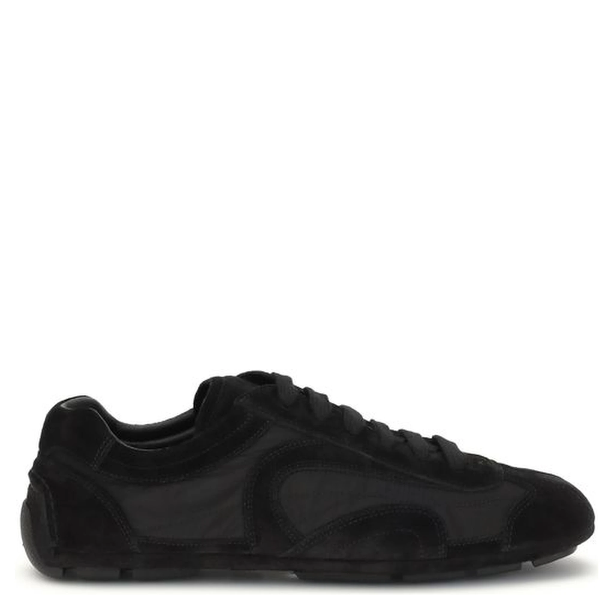 Black Calf Leather Bos Taurus Athletic Sneakers